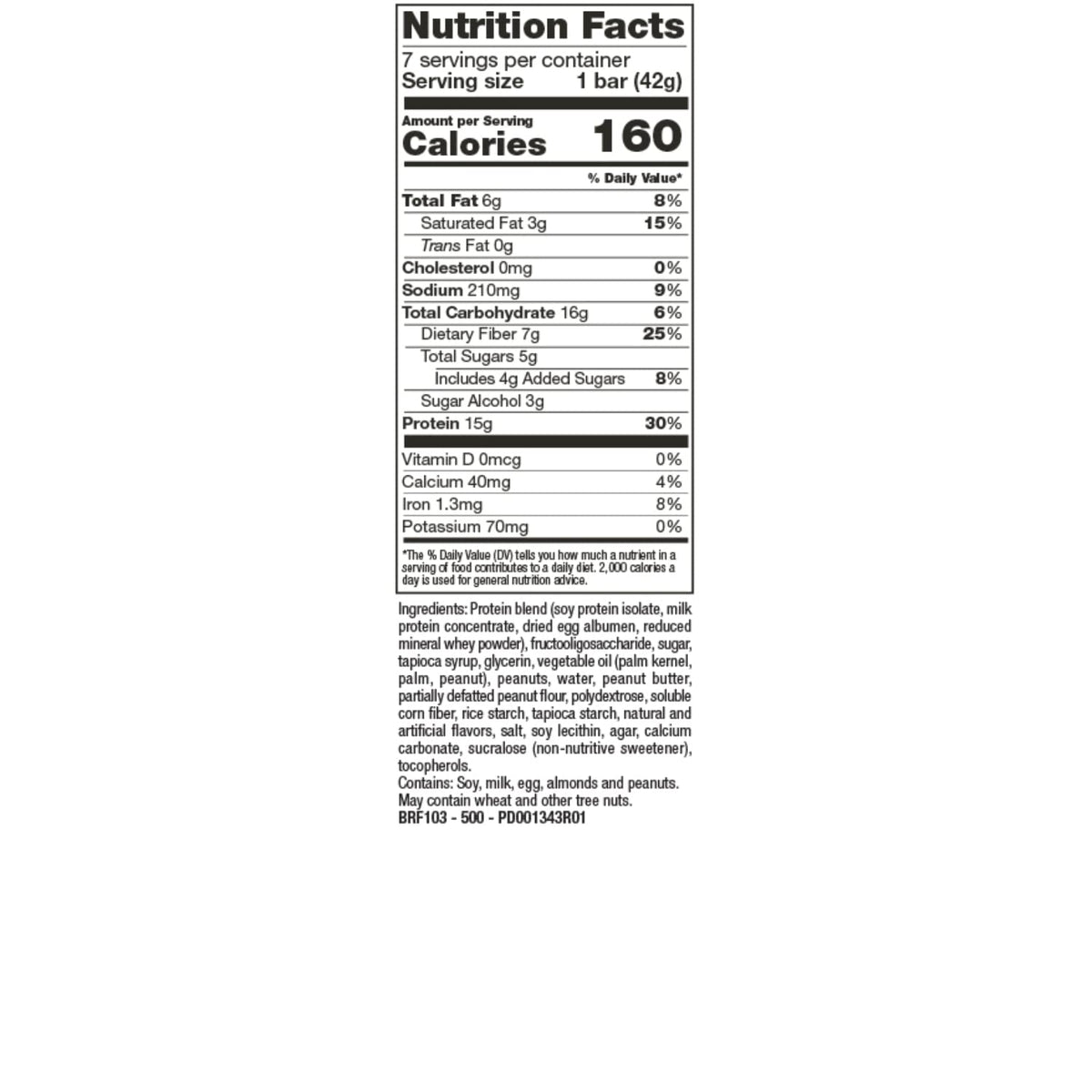 ProtiFit Proti Fit Fluffy Nutter High Protein Bar - 7 Count - image 2