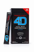 4D Tropical Punch Energy Drink Mix Powder - 25 Packets