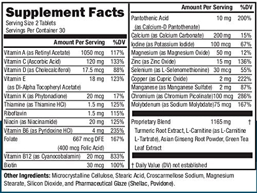 NeoVitin Men's 50+ Multivitamin with Vitamin B, D & Calcium - 60 Count - image 2