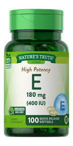 Nature's Truth Vitamin E 400 IU Quick Release Softgels - 200 Count