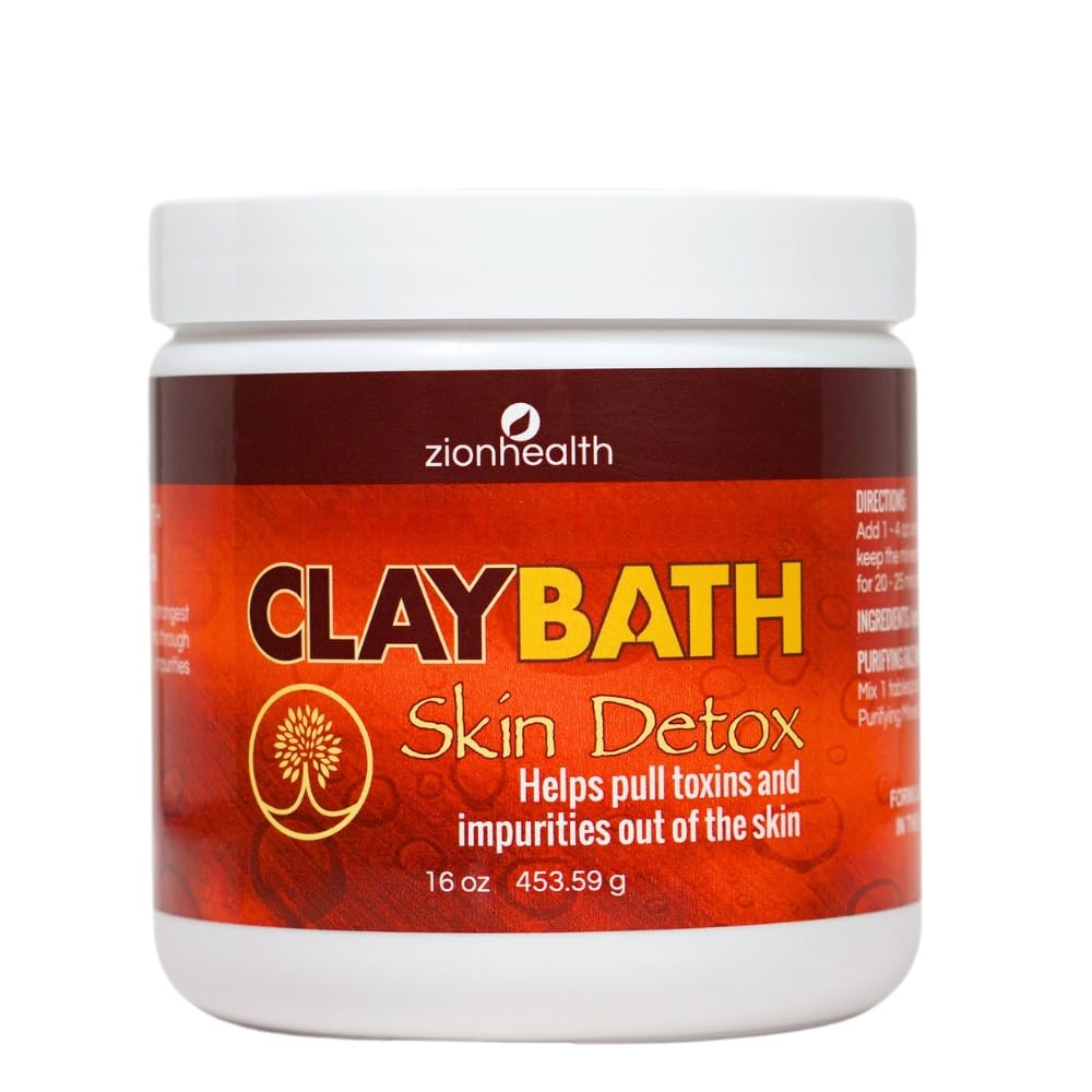 Zion Health Claybath Skin Detox Clay - 16 oz