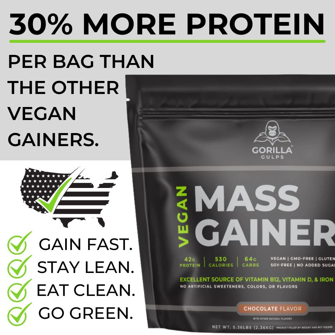 Gorilla Gulps Vegan Mass Gainer
