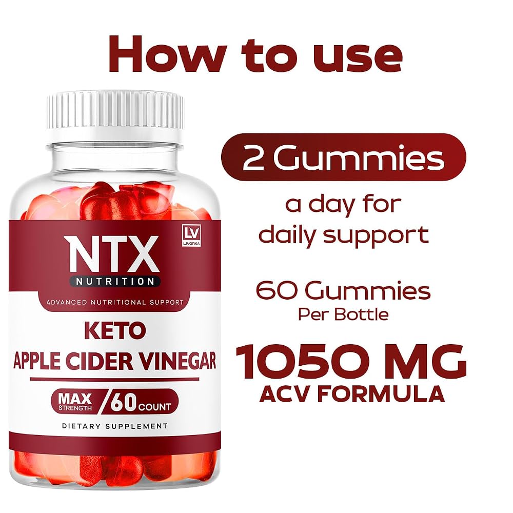 LIVORKA NTX Keto ACV Gummies - 300 Count (5 Pack) - image 3