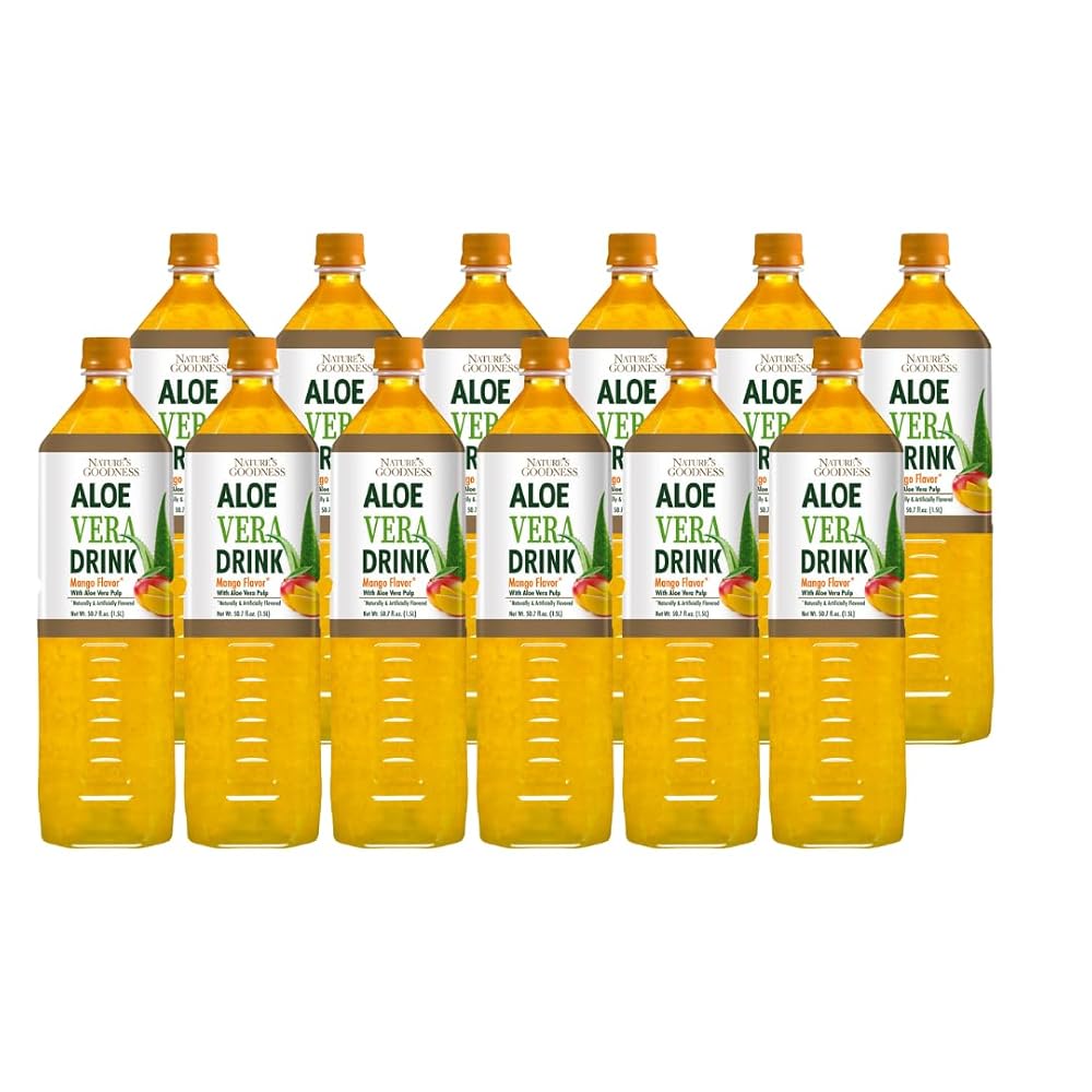 Nature's Goodness Aloe Vera Drink Mango Flavor - 12 Pack - image 2