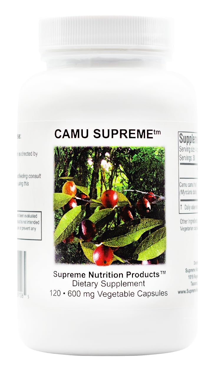 Supreme Nutrition Camu Supreme 100% Pure Camu Camu - 120 Vegetarian Capsules