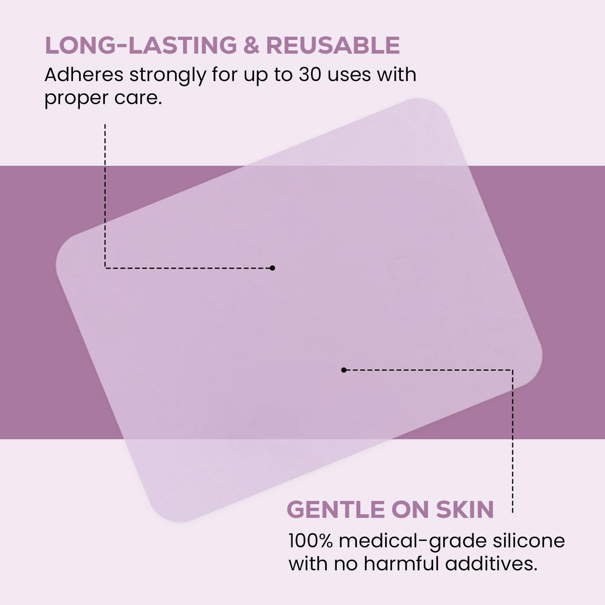 The Kami Pad Pure Anti-Wrinkle Knee Silicone Gel Pad - 1 Pair - image 5