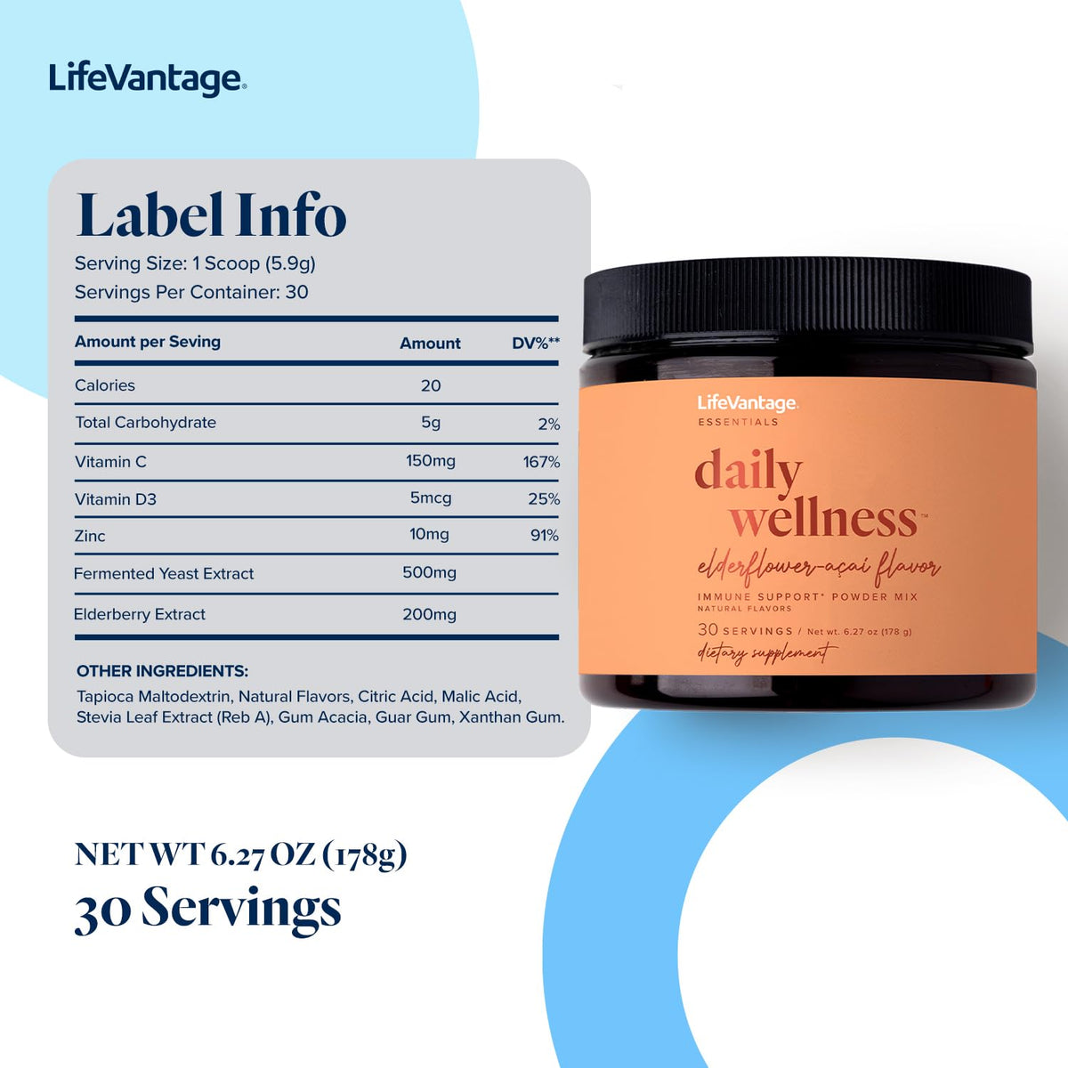 LifeVantage Daily Wellness Immune Support Drink Mix - 30 Servings - image 3