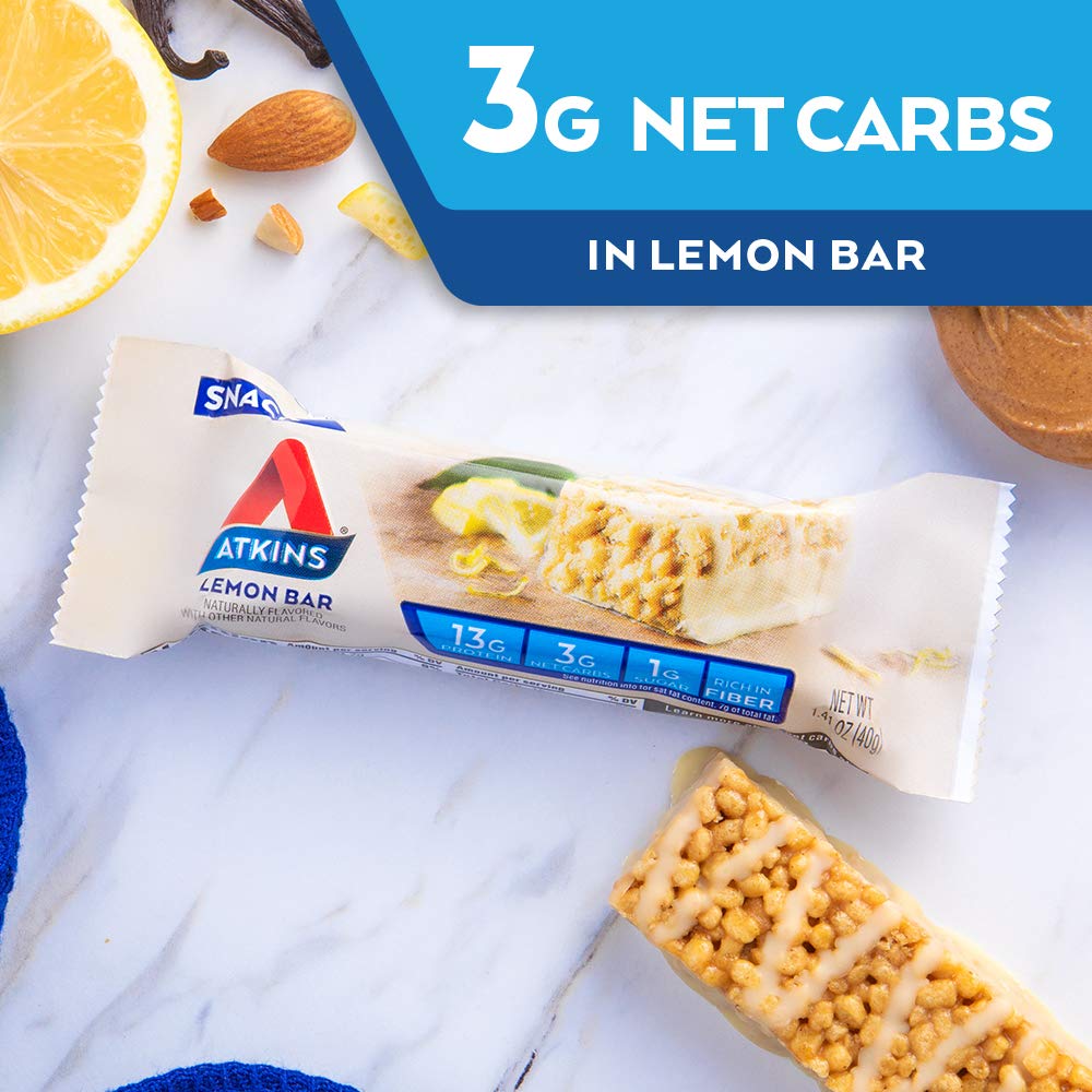 Atkins Lemon Snack Bar with Almond Butter - 30 Count - image 4