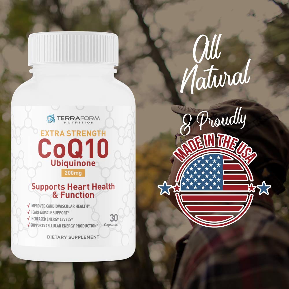 TerraForm Nutrition Extra Strength CoQ10 200mg - 30 Capsules - image 4