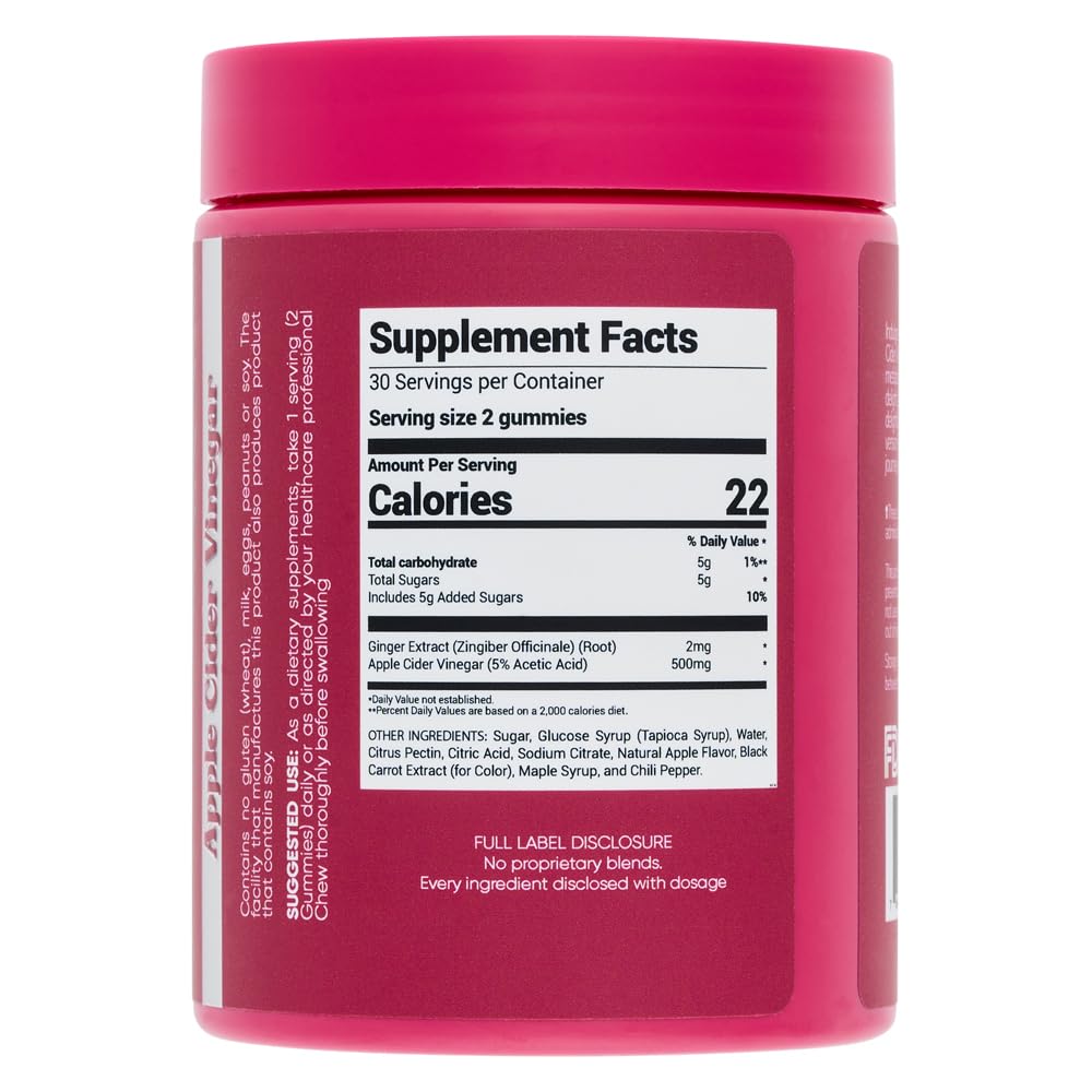 ZIVA Boost Your Metabolism Apple Cider Vinegar Gummies - 60 Count - image 2
