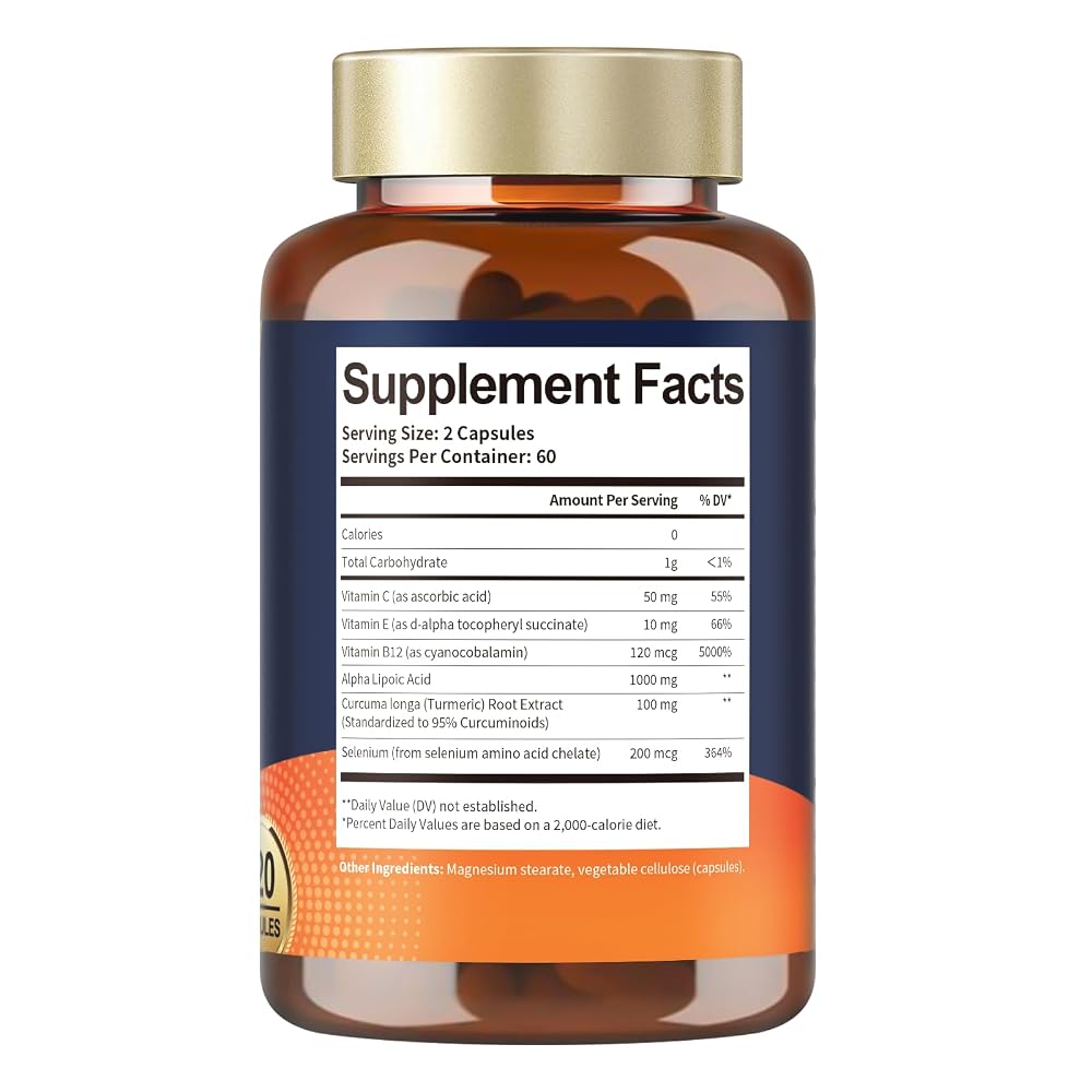 Totaria Alpha Lipoic Acid Supplement Capsules Normal ALA 1000mg