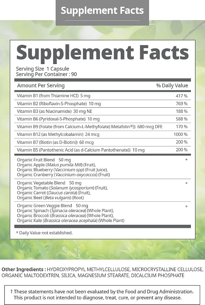 Kolmar Atomy Vitamin B Complex - 90 Vegetarian Capsules - image 4