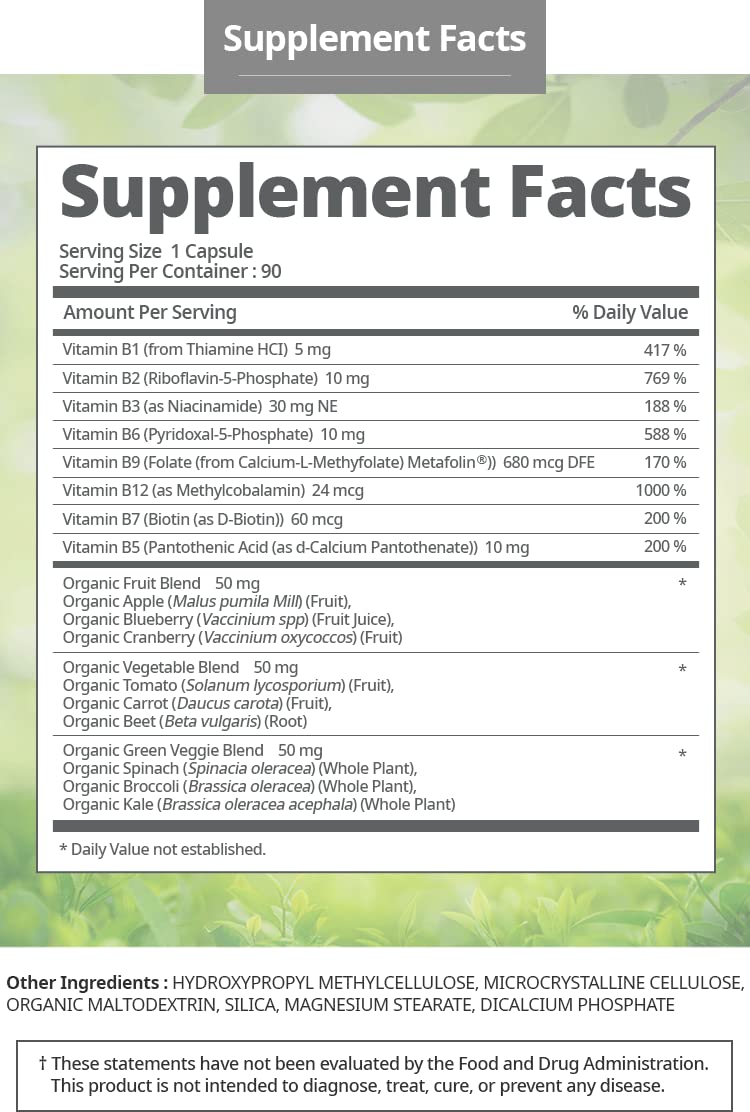 Kolmar Atomy Vitamin B Complex - 90 Vegetarian Capsules - image 4
