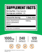 BulkSupplements Celery Seed Extract Capsules - 240 Vegetarian Capsules - image 2