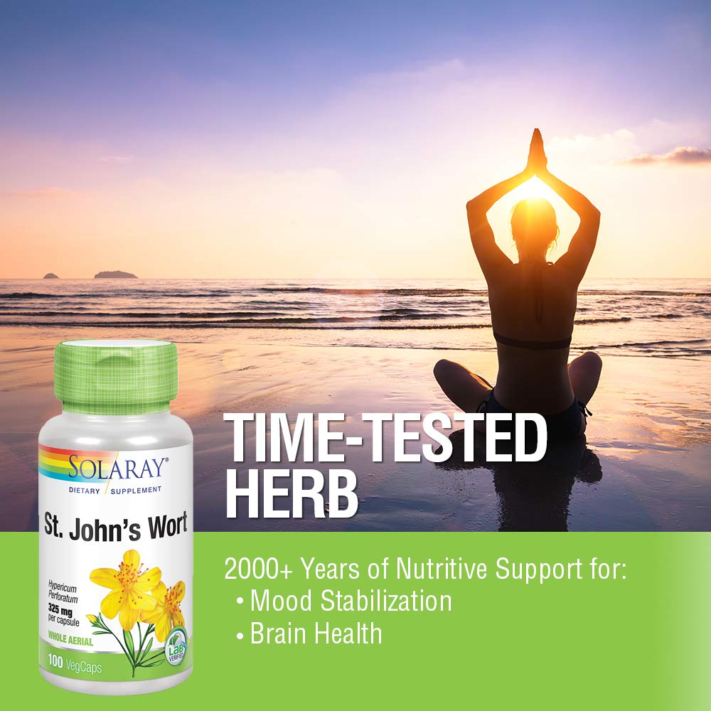 SOLARAY Unflavored Capsules St. John'S Wort Mood Support 325Mg