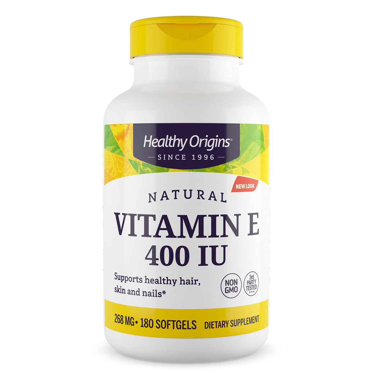 Healthy Origins Vitamin E 400 IU Natural Mixed Tocopherols - 180 Softgels