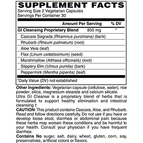 BariatricPal Ultra GI Cleanse Vegetarian Capsules - 60 Count - image 2