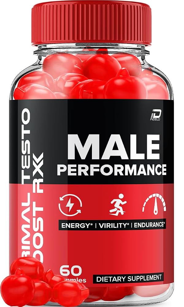 Indelo Primal Testo Boost RX ACV Gummies for Men - 60 Gummies
