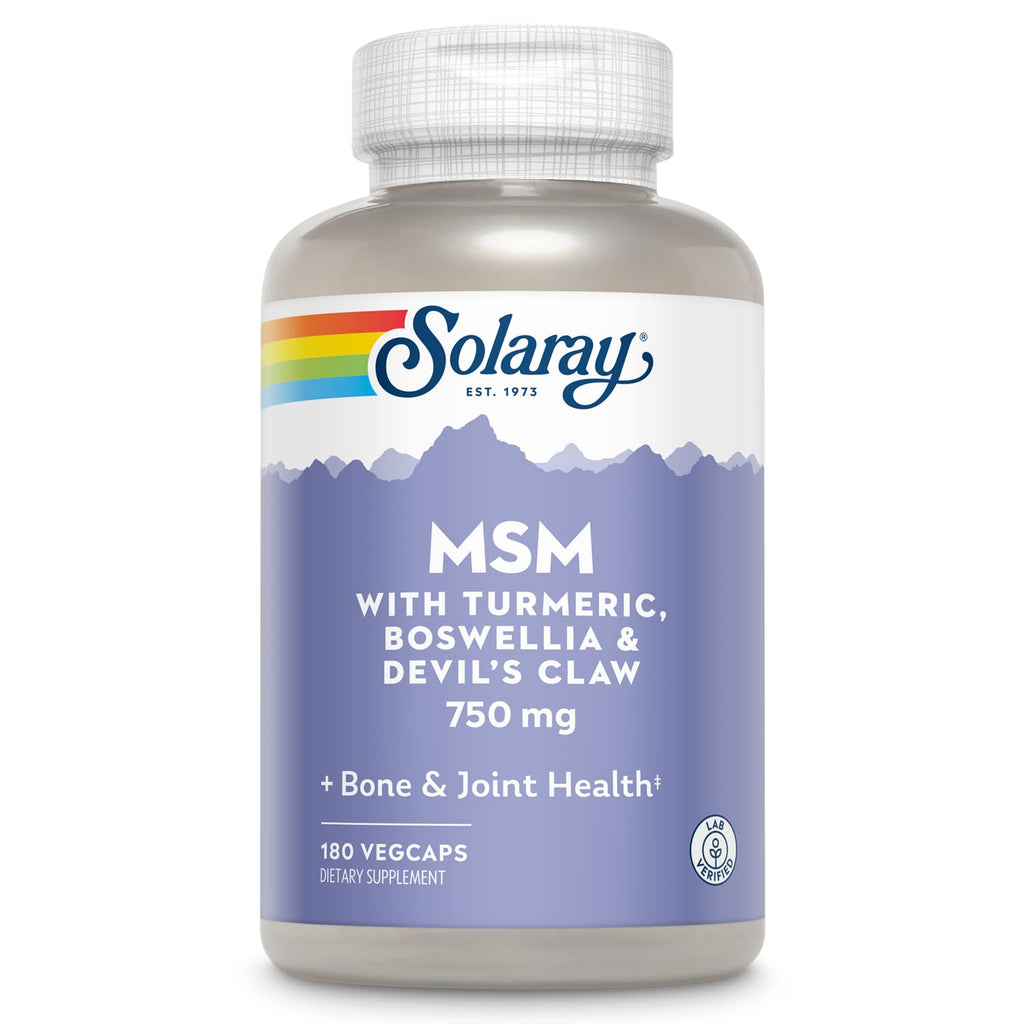Solaray MSM 750 mg Joint Support - 180 Capsules