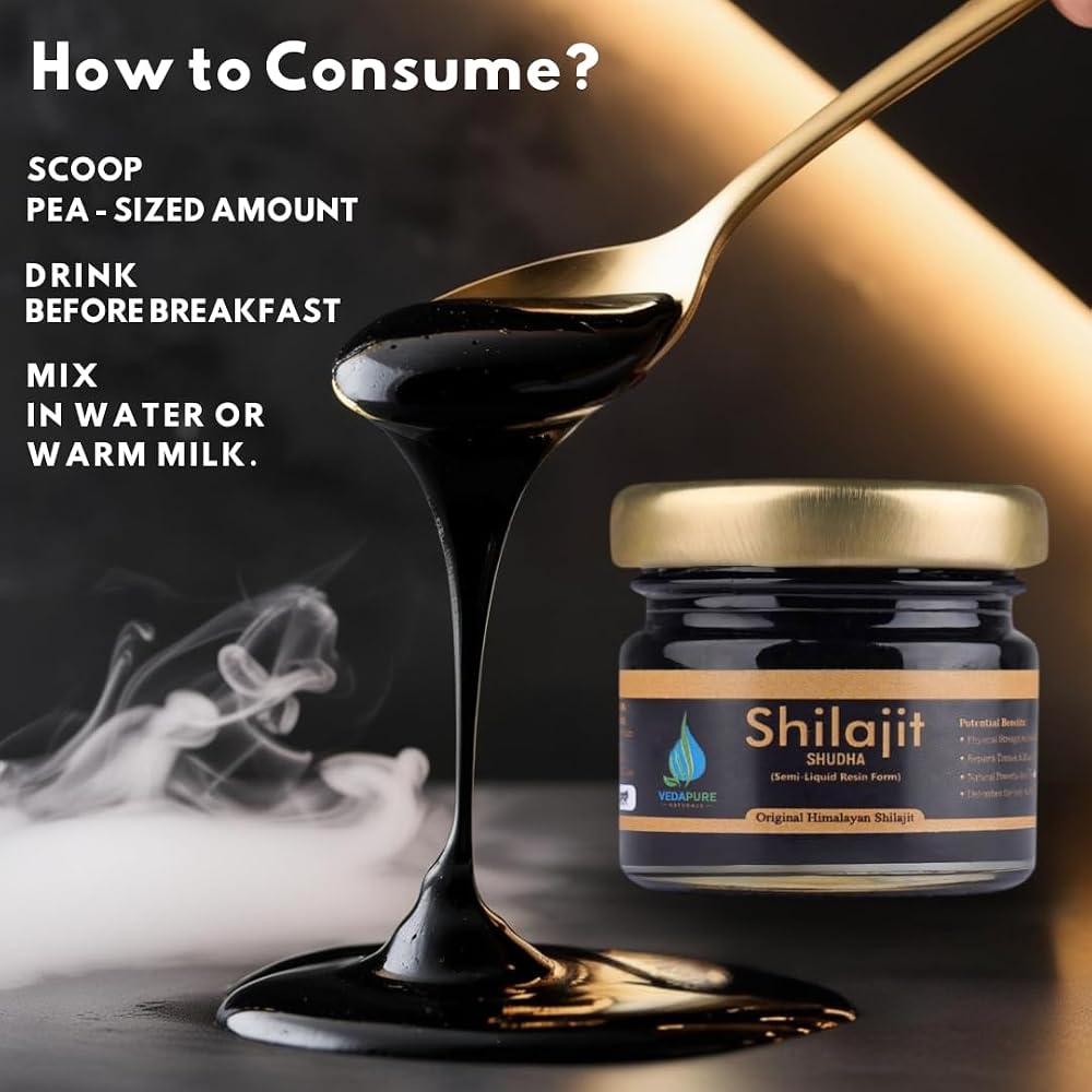 Rock Gold Vedapure Himalayan Shilajit Resin 100% Pure - 15g - image 4