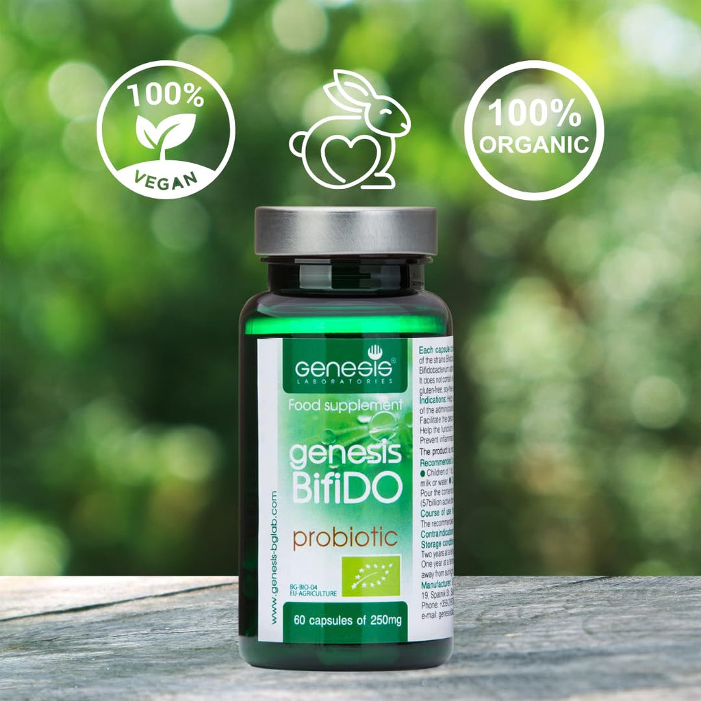 Genesis LABORATORIES Bifido Bio Probiotic 250 mg - 60 Capsules - image 4