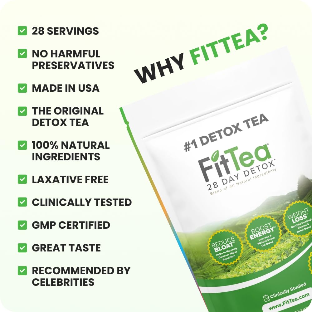 FitTea The ORIGINAL Fit Tea 28 Day Detox Tea - Detox Cleanse Tea - image 3