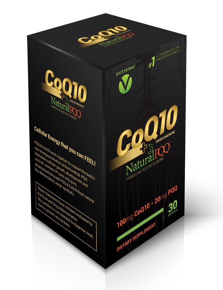 extreme V CoQ10 QQ with PQQ Vegetarian Softgels - 30 Count
