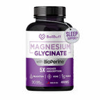BallBuff Magnesium Glycinate 400mg Sleep Support - 90 Capsules
