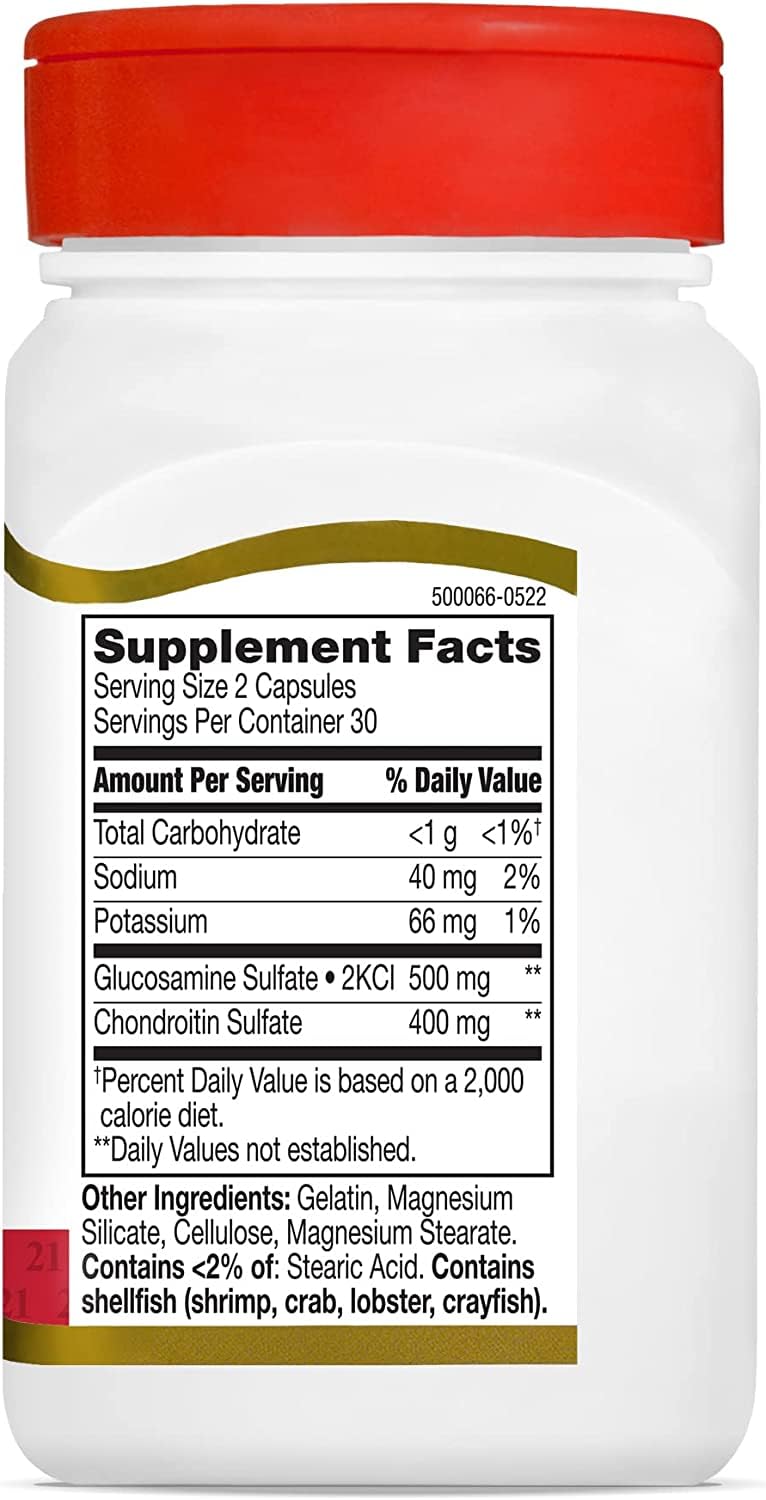 21st Century Century Glucosamine Chondroitin 250/200mg