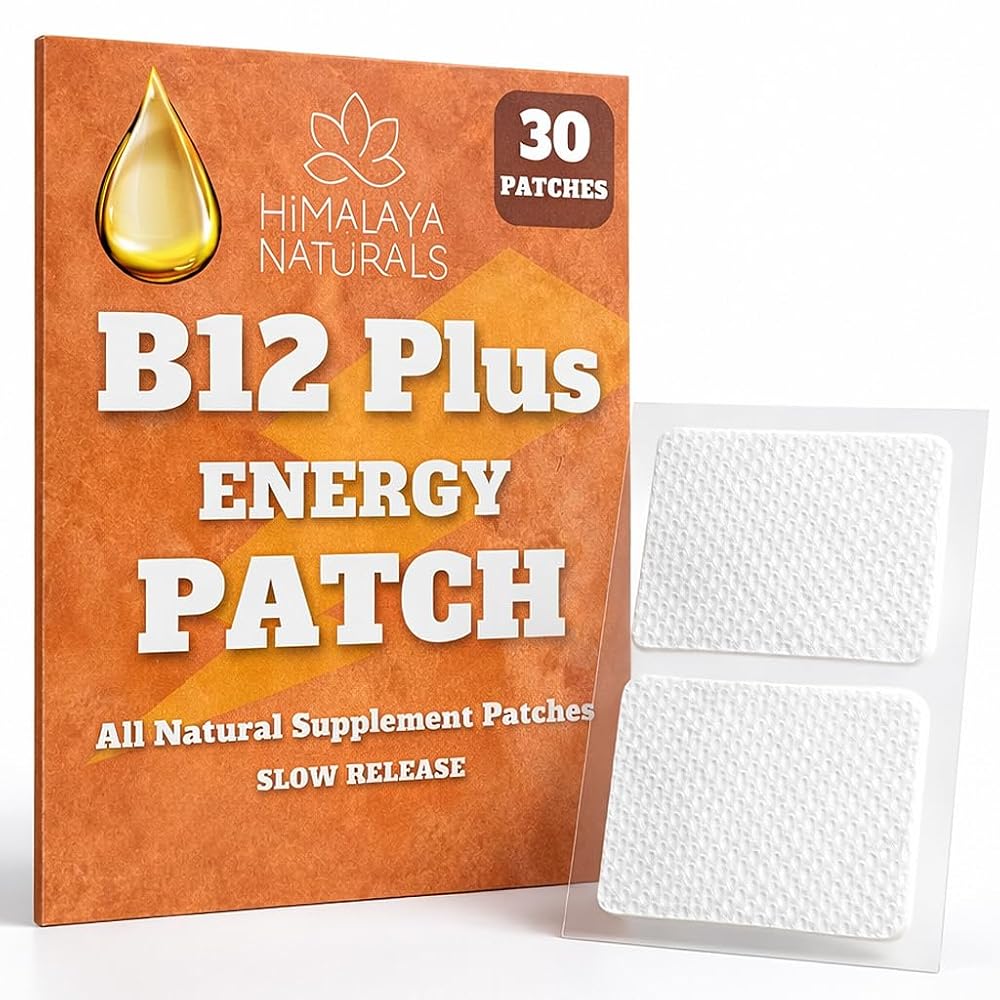 Himalaya Naturals B12 Energy Patch Methylcobalamin - 30 Count