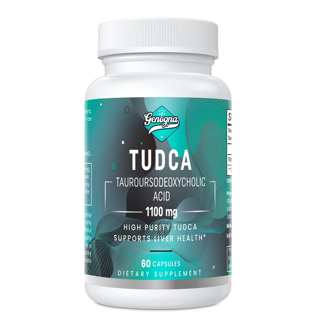 Genogna TUDCA 1100mg-Liver Support Supplement for Detox Cleanse