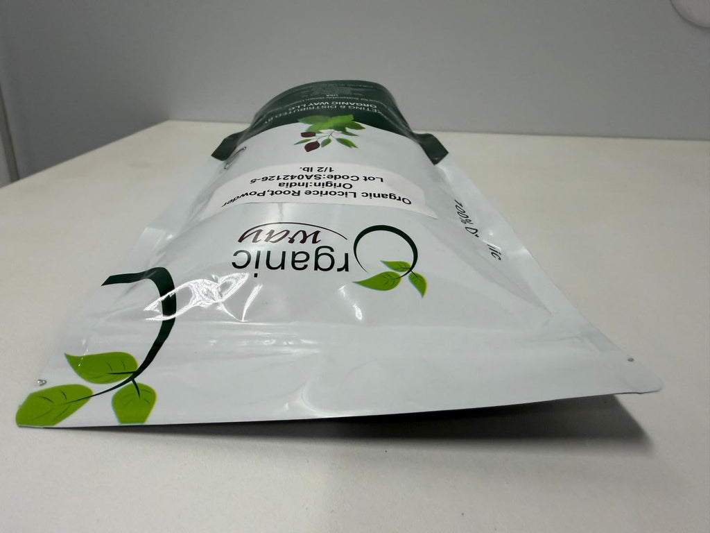 Organic Way Licorice Root Powder (Glycyrrhiza glabra) - Herbal Tea