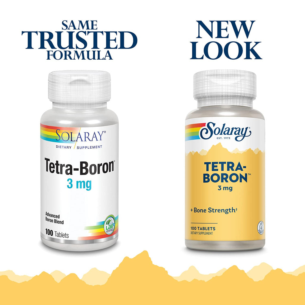 Solaray Tetra Boron 3mg - 100 Tablets - image 2