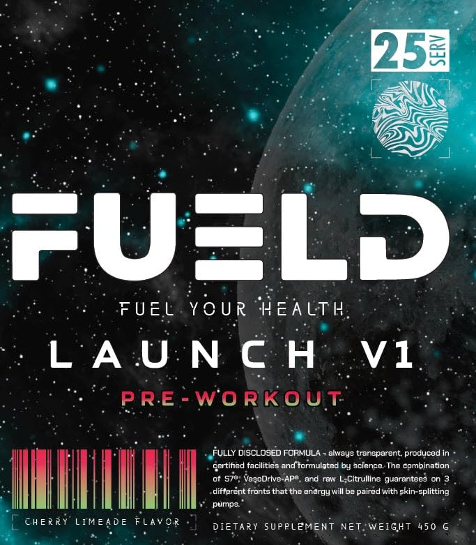 FUELD Launch V1 Pre-Workout Powder Peach Rings - 15.87 oz - image 3