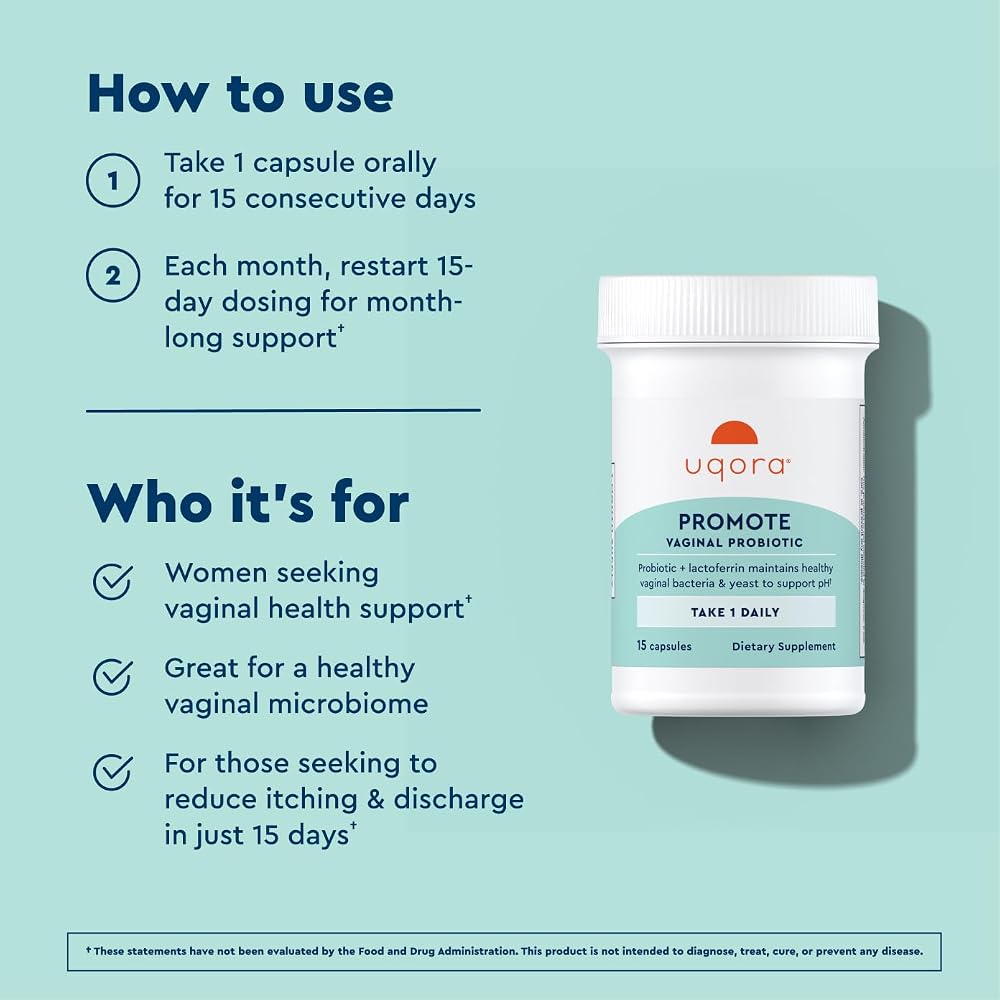 Uqora Promote - Support Vaginal Health - Probiotic for Women