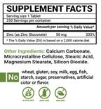 Peter's Choice Life Essentials Zinc 50mg Immune Support - 250 Tablets - image 2
