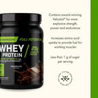 Swanson Full Potential Whey Protein with Velositol, Chocolate - 2.5 lb - image 4
