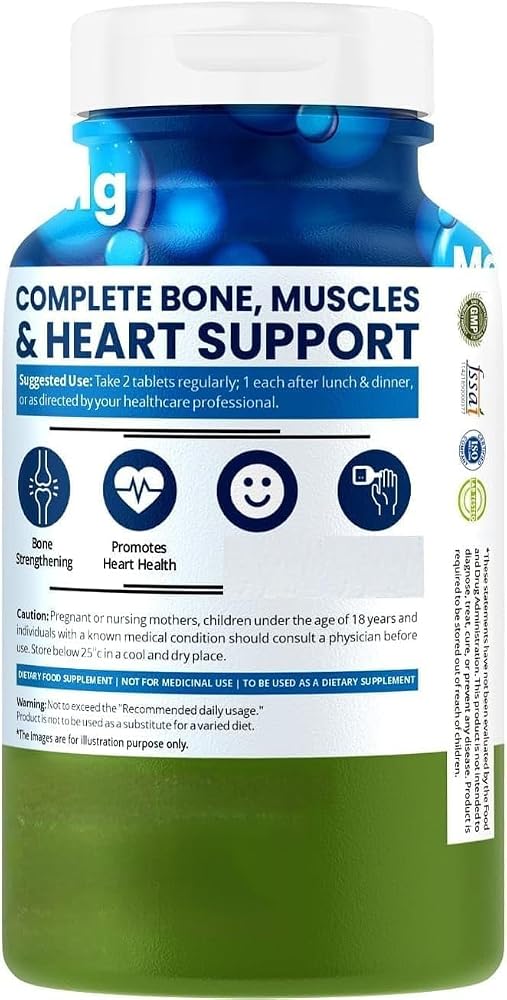 Generic Magnesium Citrate + Glycinate 1648 mg Supplement - 60 Tablets - image 3