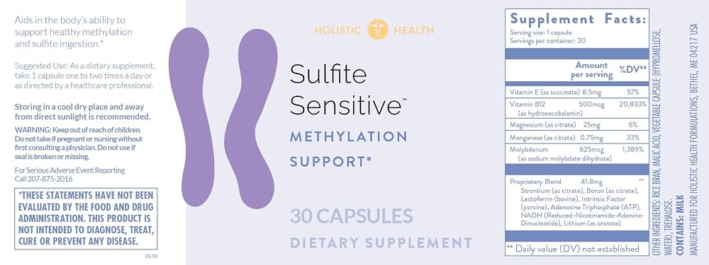 Holistic Health Sulfite Sensitive Manganese - 30 Capsules - image 4