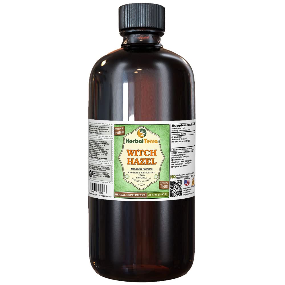 Herbal Terra LLC Witch Hazel (Hamamelis Virginiana) Tincture
