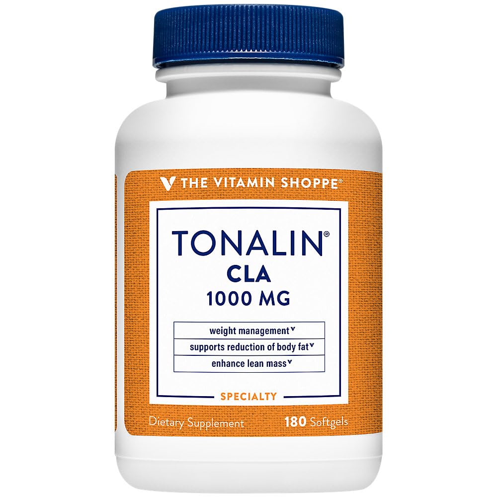 The Vitamin Shoppe Tonalin CLA 1000mg - 180 Softgels