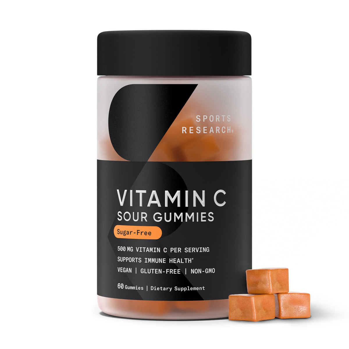 Sports Research Vitamin C Sugar-Free Gummies 500mg - 60 Count