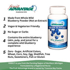 Fruit Advantage Wild Blueberry Dietary Supplement: 60 Vegetarian