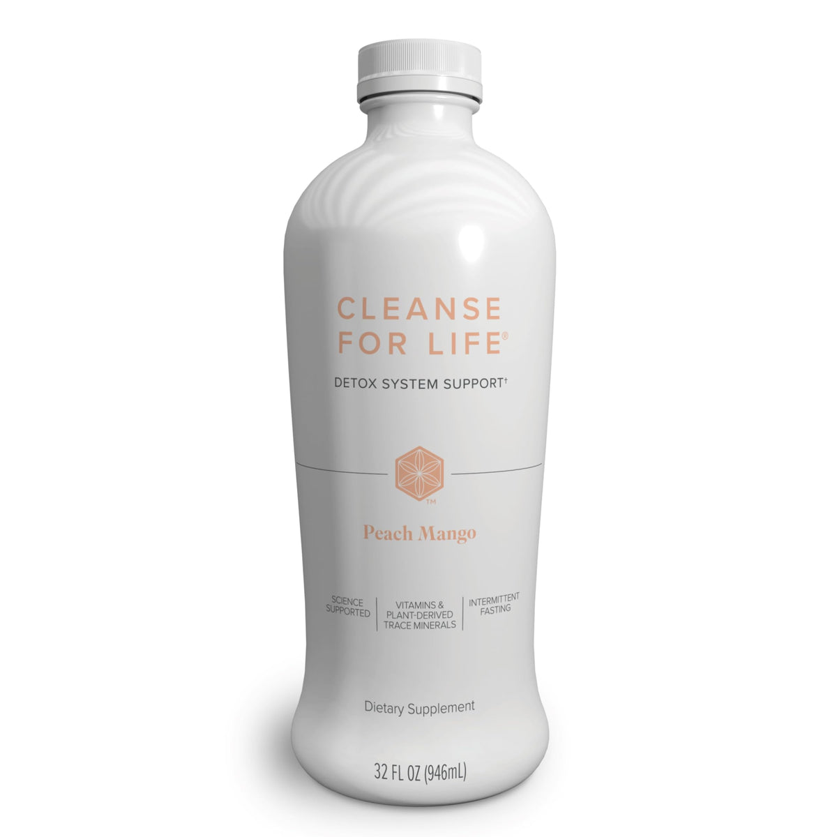 Isagenix Cleanse for Life, Antioxidant Detox Drink, Peach Mango, 32 oz