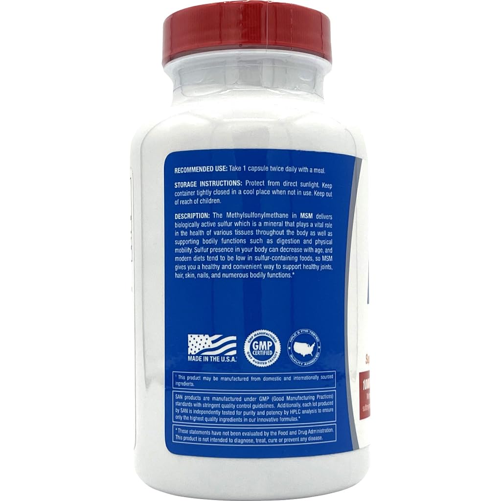 SAN MSM 1000mg - 120 Capsules - image 5