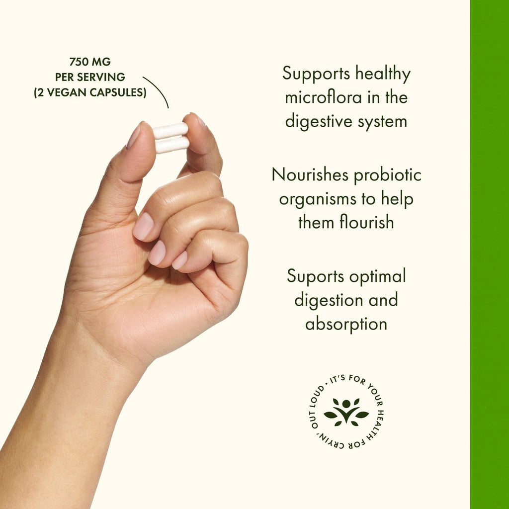 Swanson Prebiotic Fiber Capsules with NutraFlora FOS