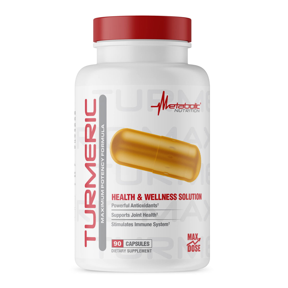Metabolic Nutrition Turmeric Curcumin with Black Pepper - 90 Capsules