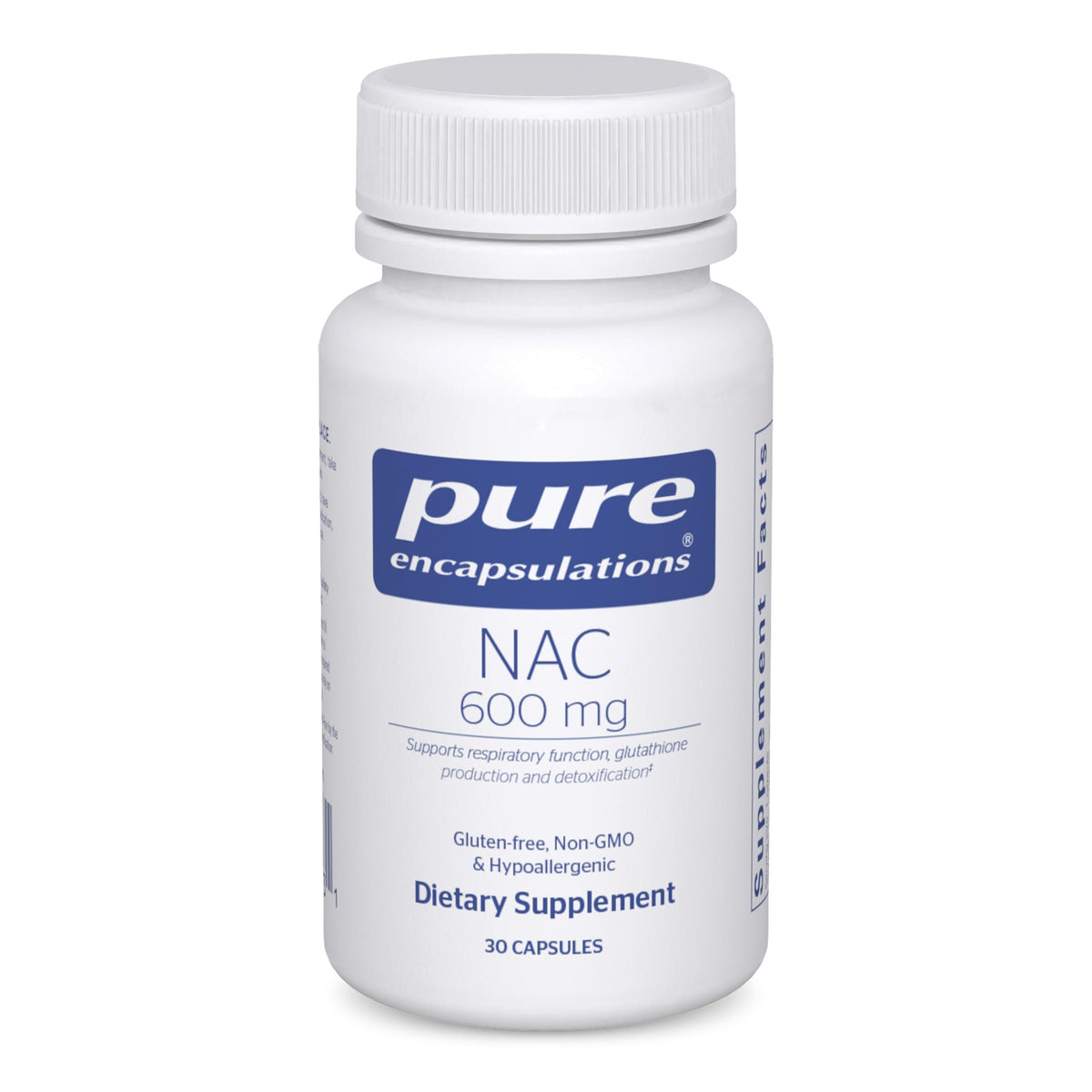 Pure Encapsulations NAC 600 mg Antioxidant Support - 30 Capsules