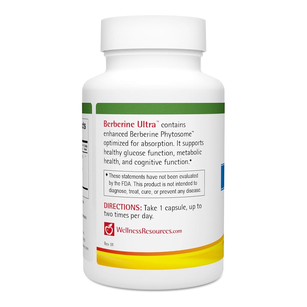 Wellness Resources Berberine Ultra 550mg - 60 Vegetarian Capsules - image 2