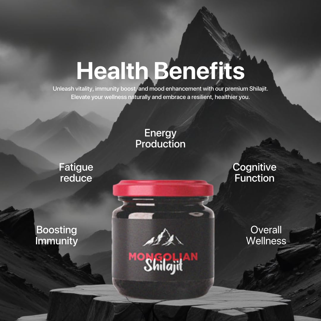 AMU NUTRITION Pure Mongolian Shilajit Resin 80% Fulvic Acid - 50g - image 3